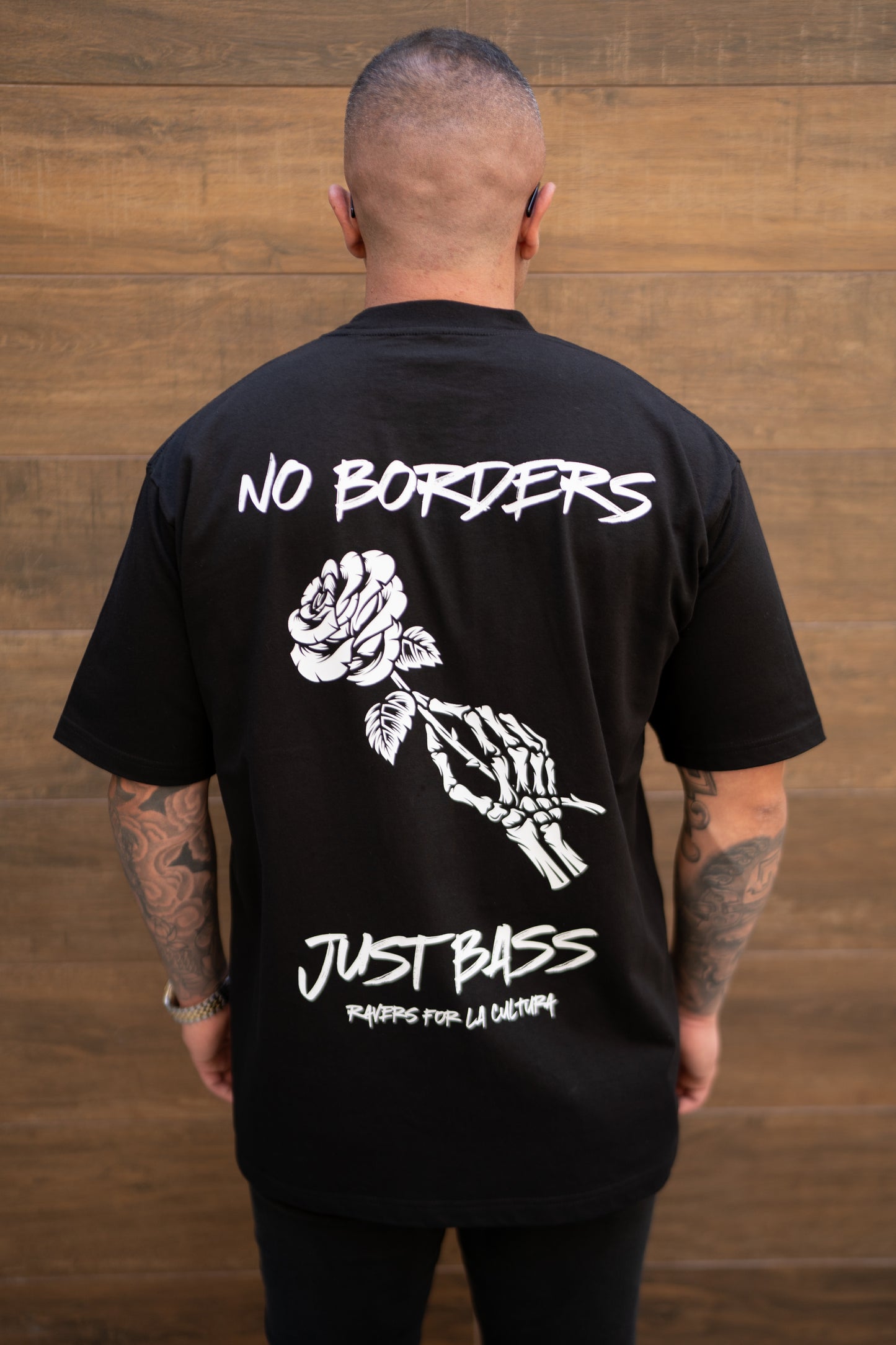“No Borders Just Bass” Tee – Black Edition