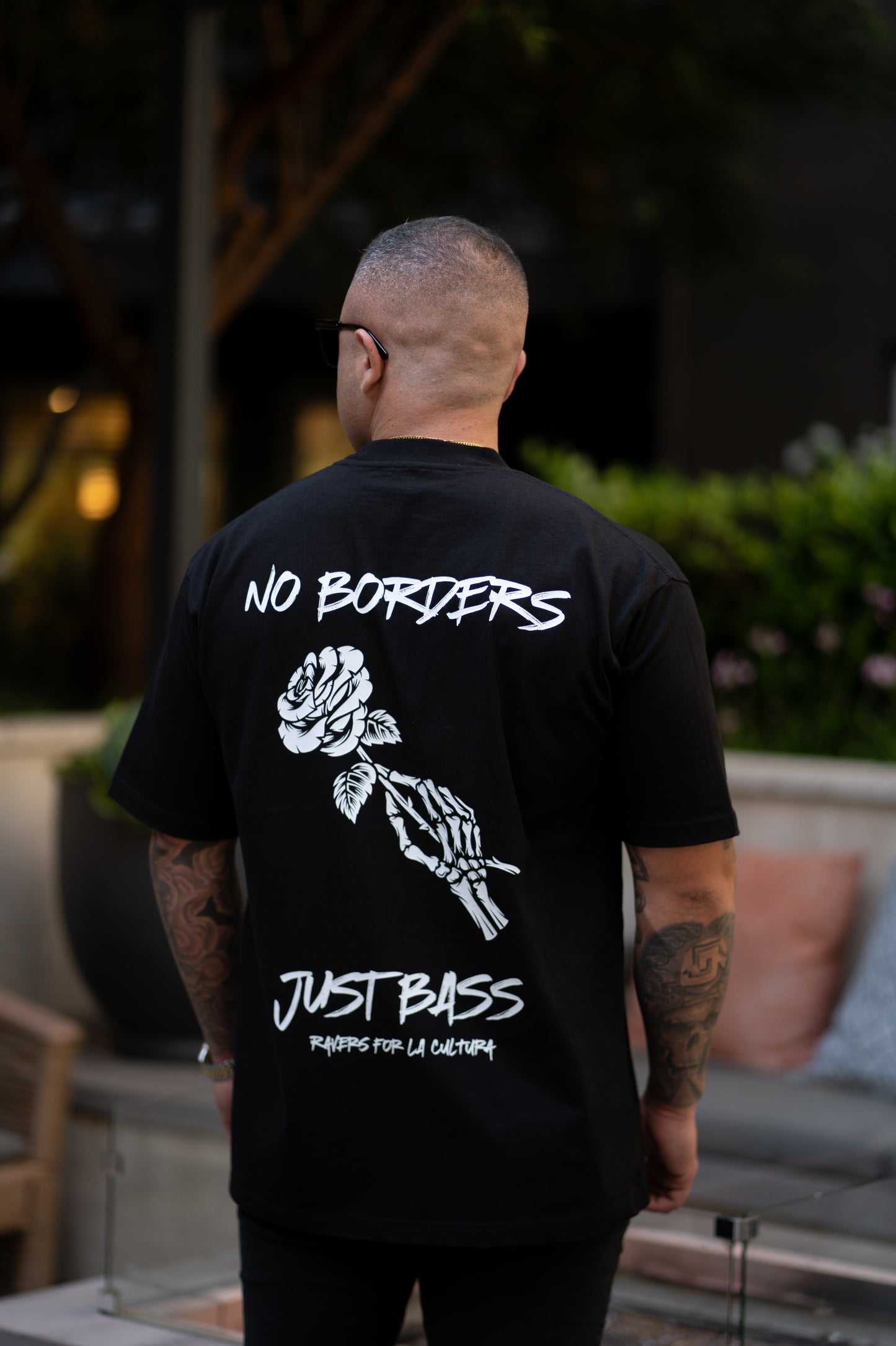 “No Borders Just Bass” Tee – Black Edition